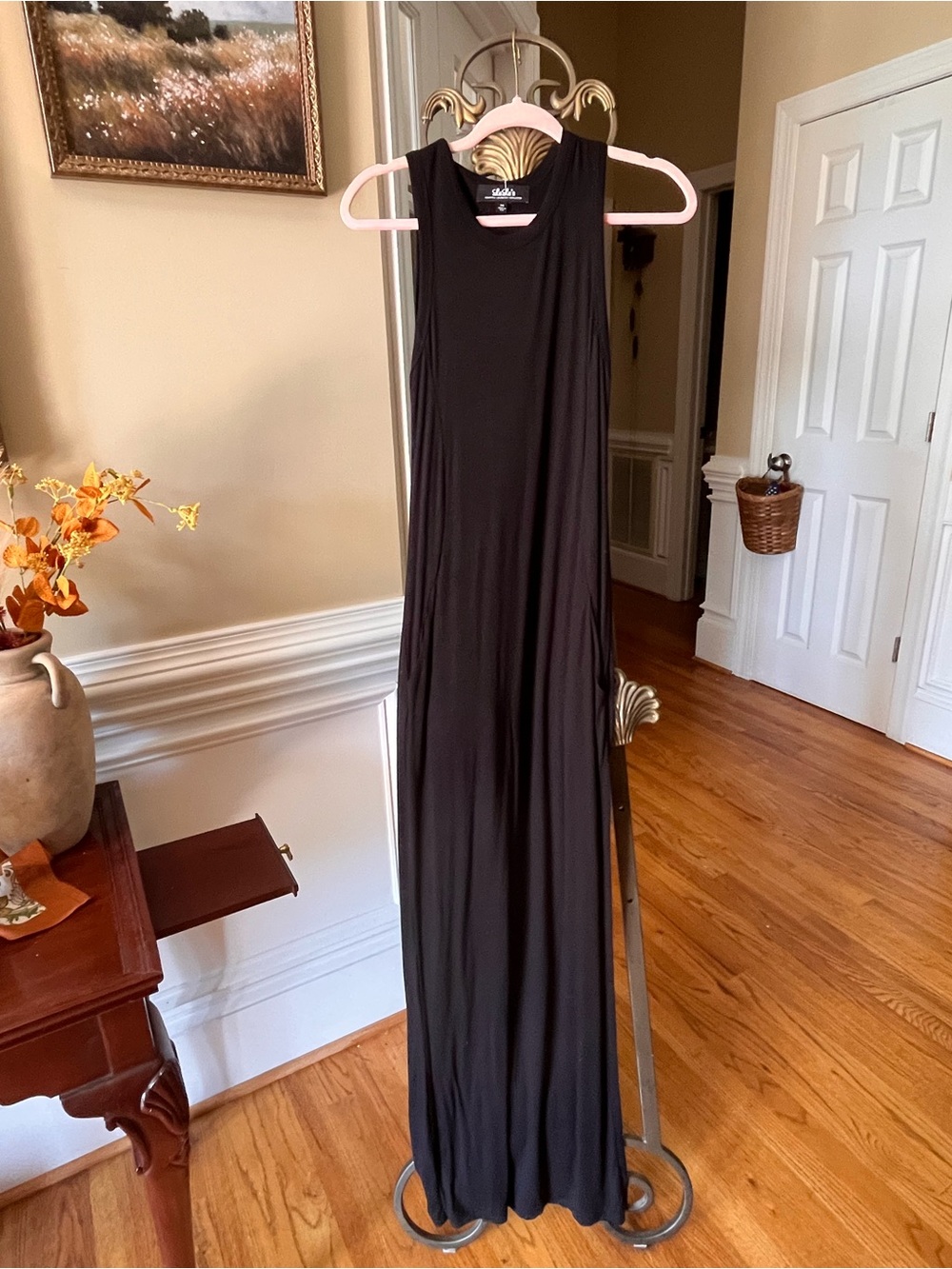 Lulu's Black Sleeveless Maxi Dress